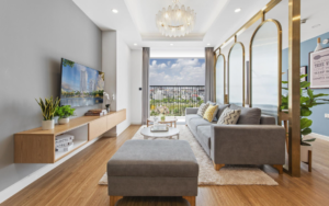 Phòng khách tại căn hộ BV Diamond Hill