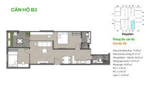 Mặt bằng điển hình căn hộ Lotus 1